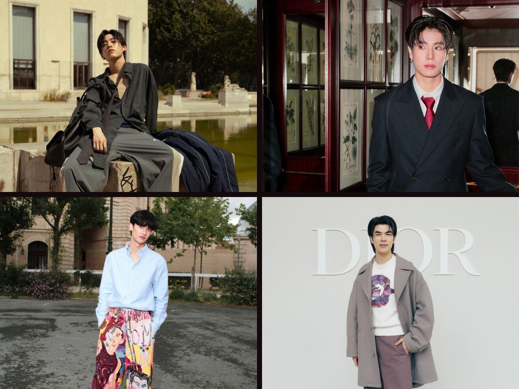 Paris Fashion Week, Tay Tawan, PP Krit, PHuwin, Mile Phakphum