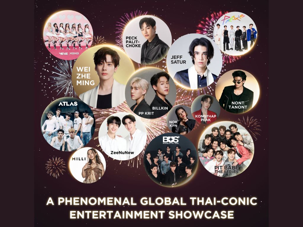 Iconsiam Amazing Thailand Countdown ATLAS 4EVE PERSES PP Krit Billkin New Years Eve BUS Because of you I shine