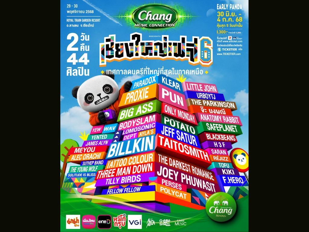 Chiang Yai Fest, #เชียงใหญ่เฟส6 #เทศกาลดนตรีที่ใหญ่ที่สุดในภาคเหนือ