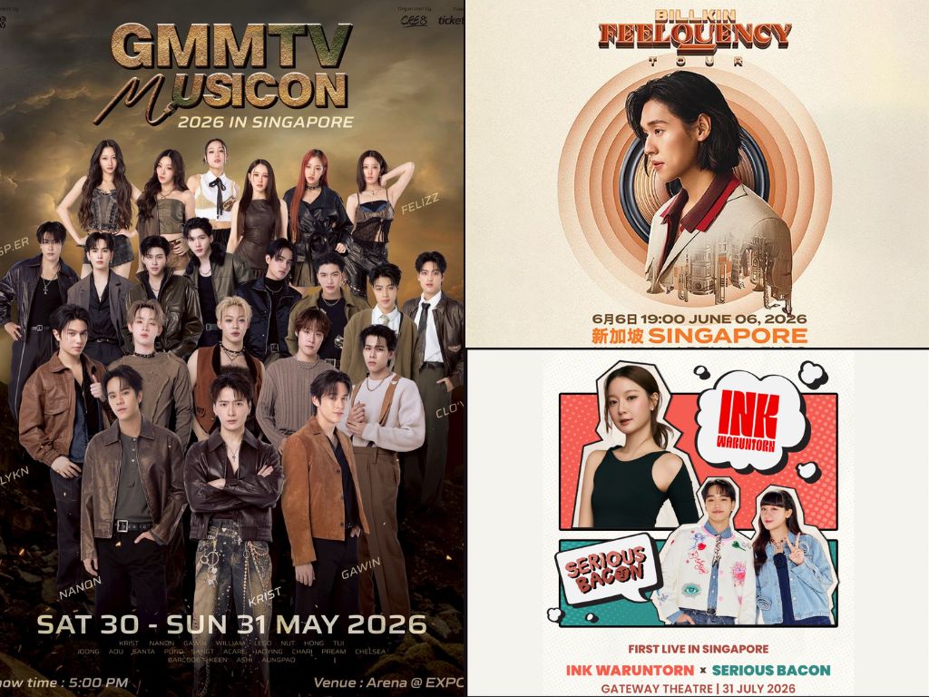 Thai concerts in Singapore, Thai artistes in Singapore, BILLKIN Feelquency, Ink Waruntorn Concert Singapore , GMMTV Musicon Singapore, POTATO